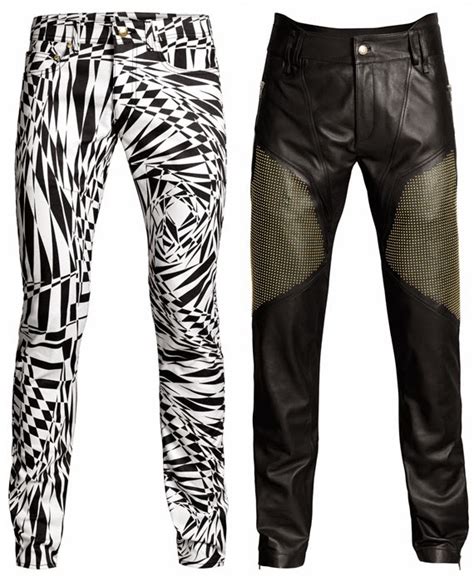 mens replica versace shorts|versace leather pants men's.